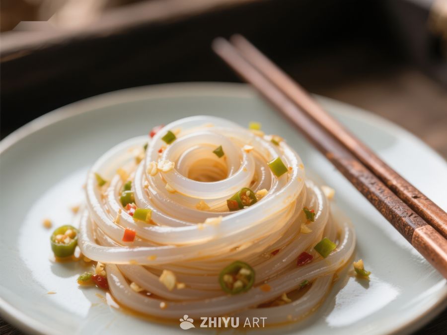 凉粉配辣椒酱，筷子旁的美味佳肴 875