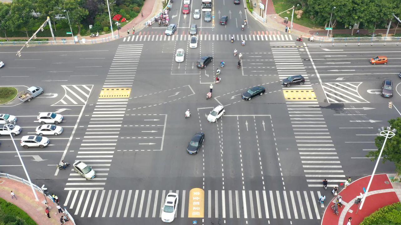 十字路口延时 车流延时
