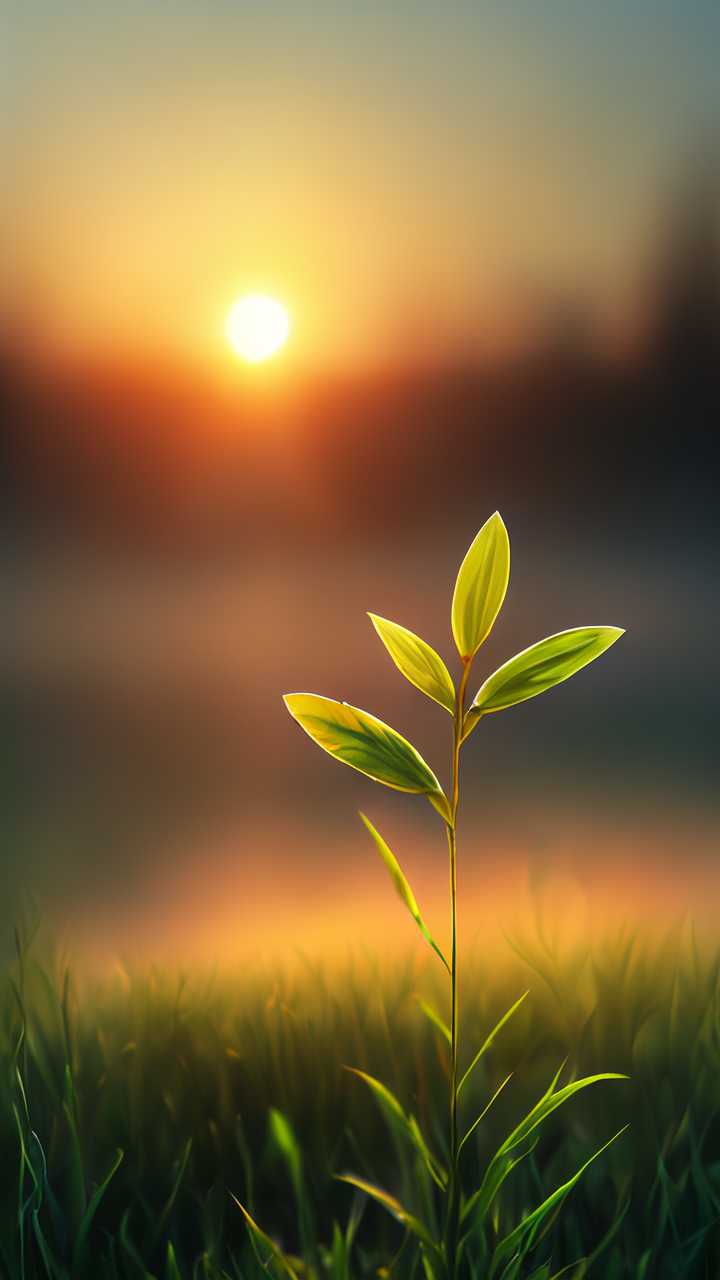 太阳下的小花小草