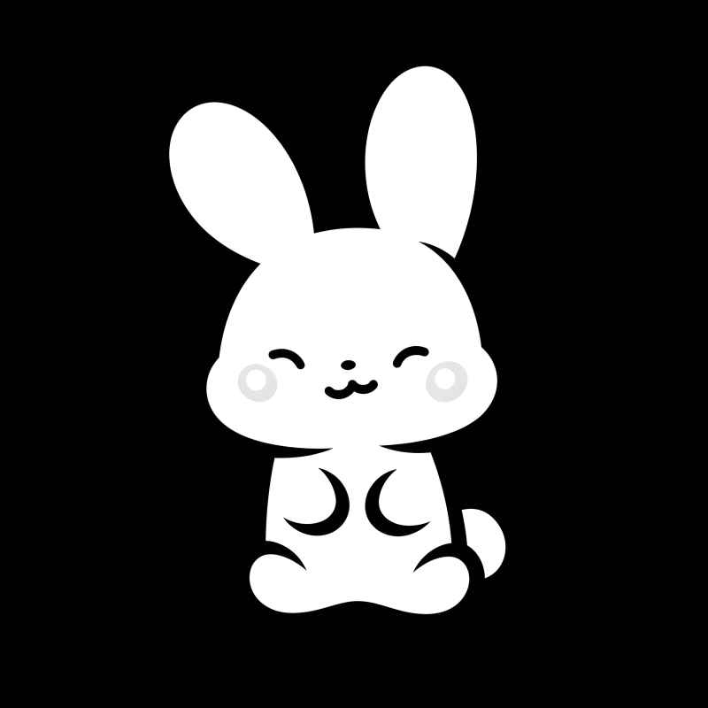 兔子贴纸素材 24