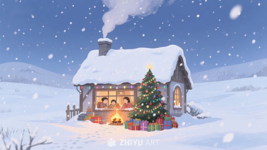 雪夜温馨小屋，共度圣诞时光 417