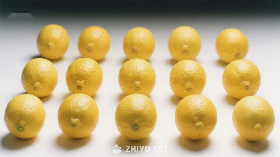 排列整齐的柠檬群 322