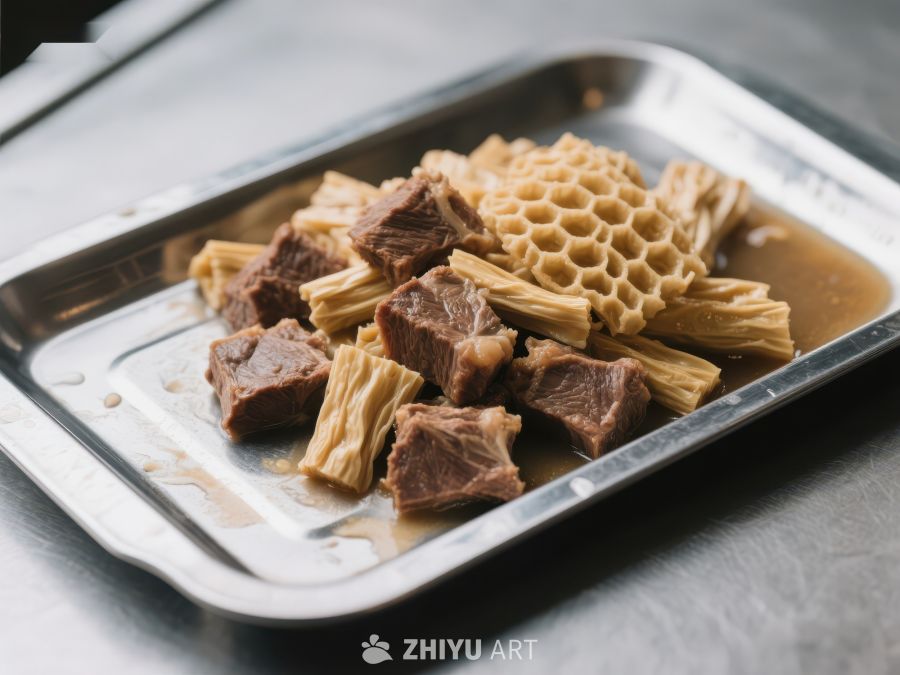 牛肚与牛肉块的美味组合 640