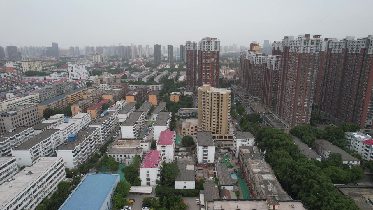 河北邯郸城市风光航拍