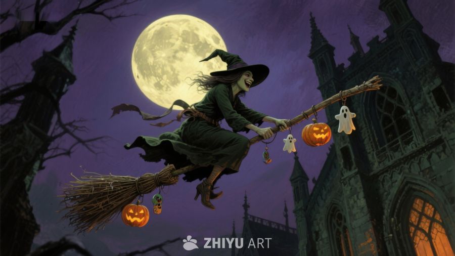 月夜飞巫，古堡幽影