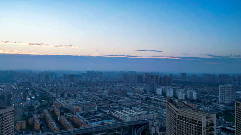 安徽合肥城市风光航拍图 