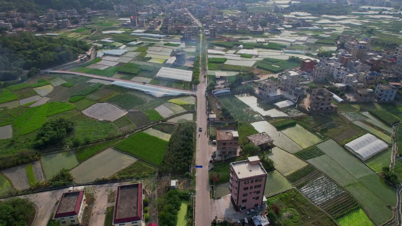航拍福建厦门新农村景观 1