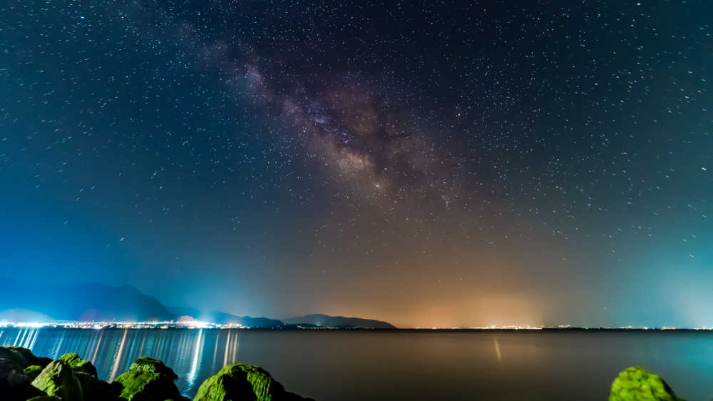 大理洱海银河星空
