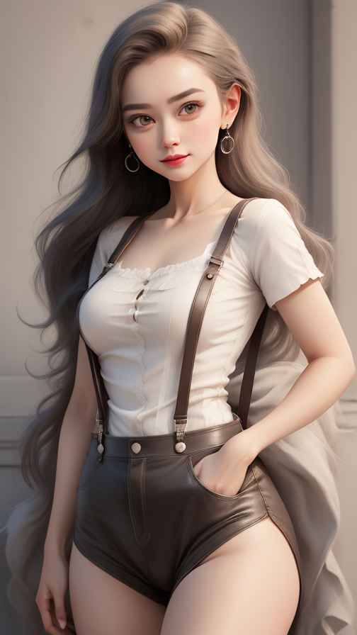吊带美女