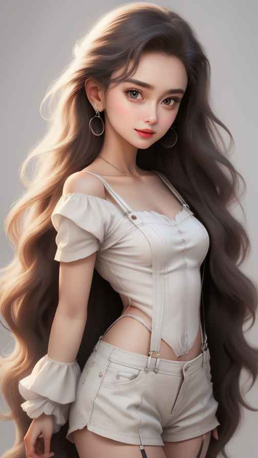 吊带美女