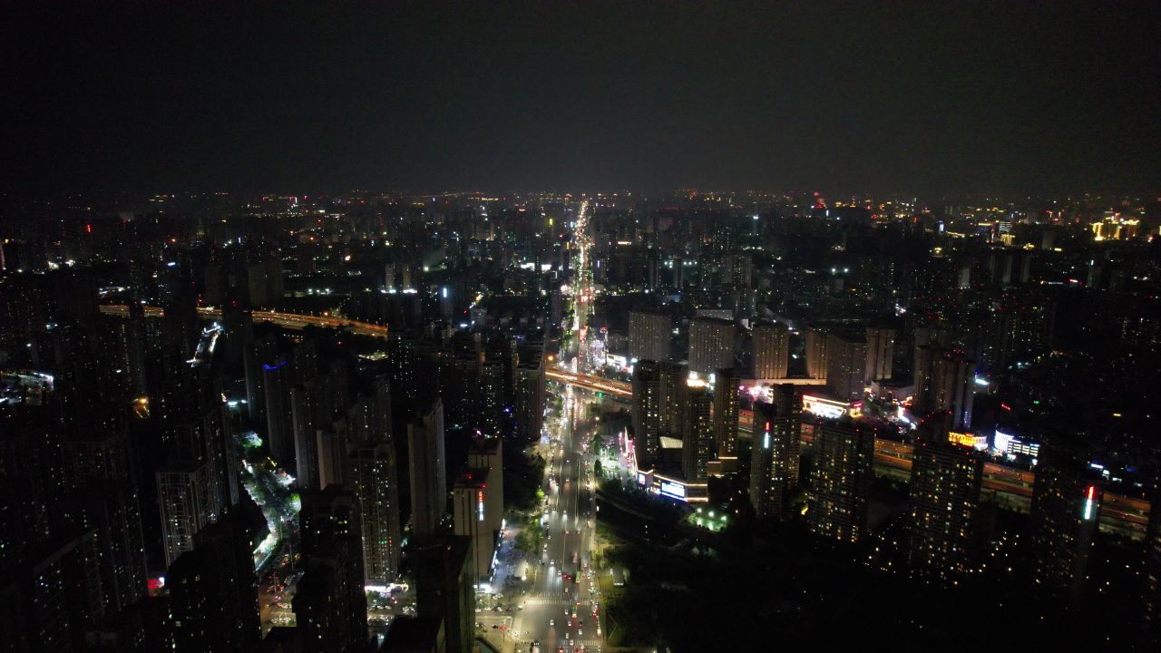 河南郑州城市风光航拍