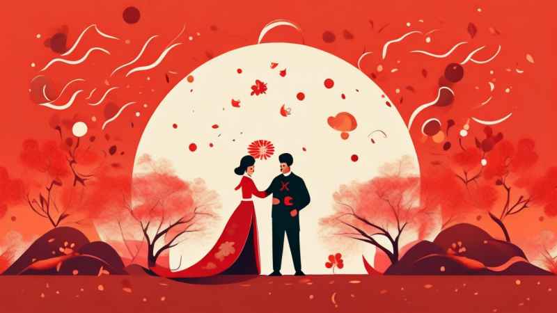 春节爆竹简约插画 14