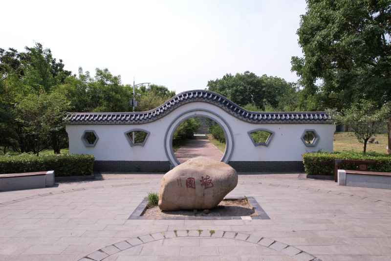 航拍洛阳-洛阳市隋唐城遗址植物园