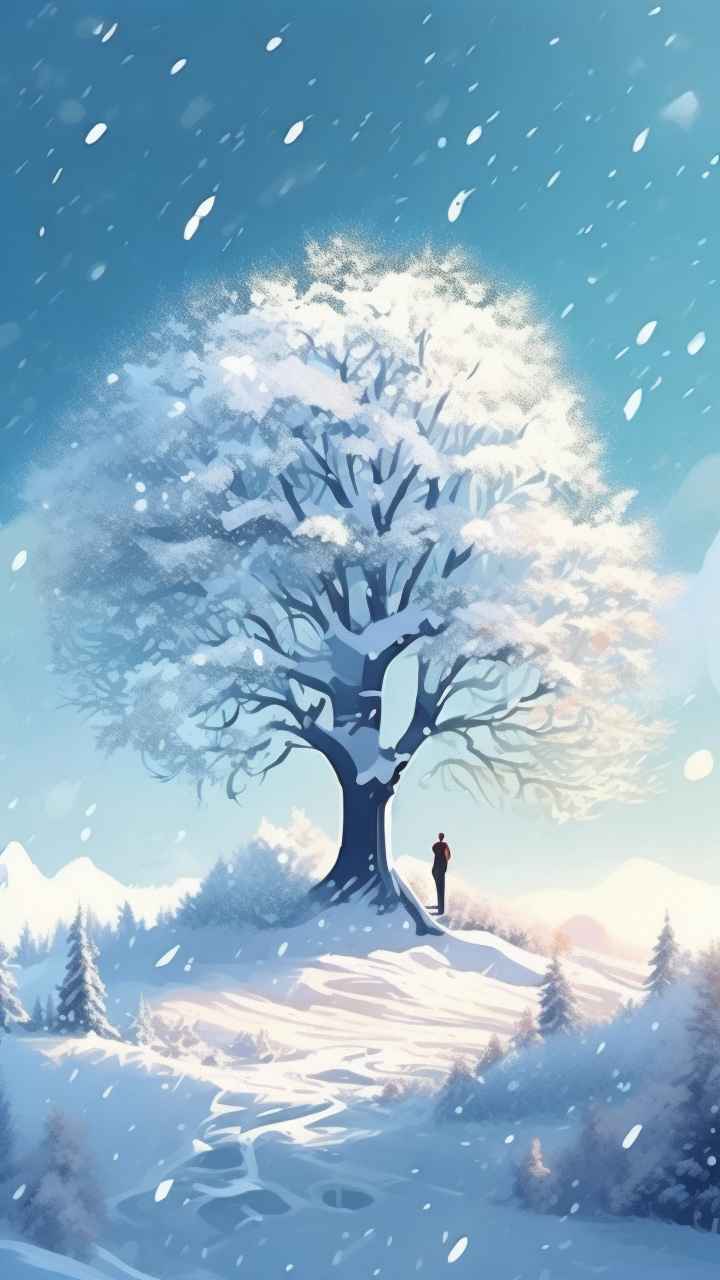 雪景户外背景 3