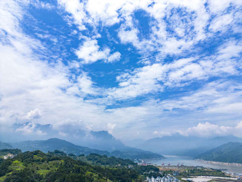 蓝天白云天空