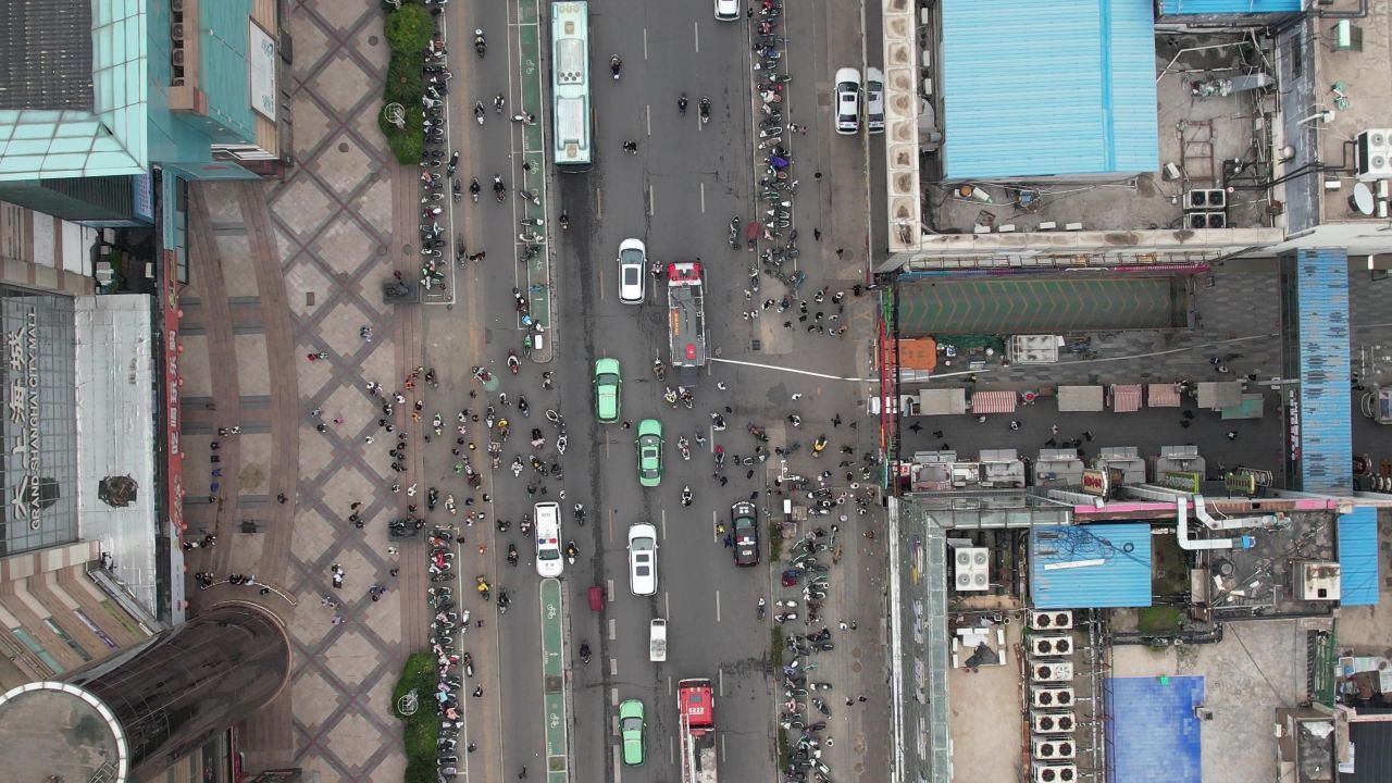 河南郑州城市风光航拍