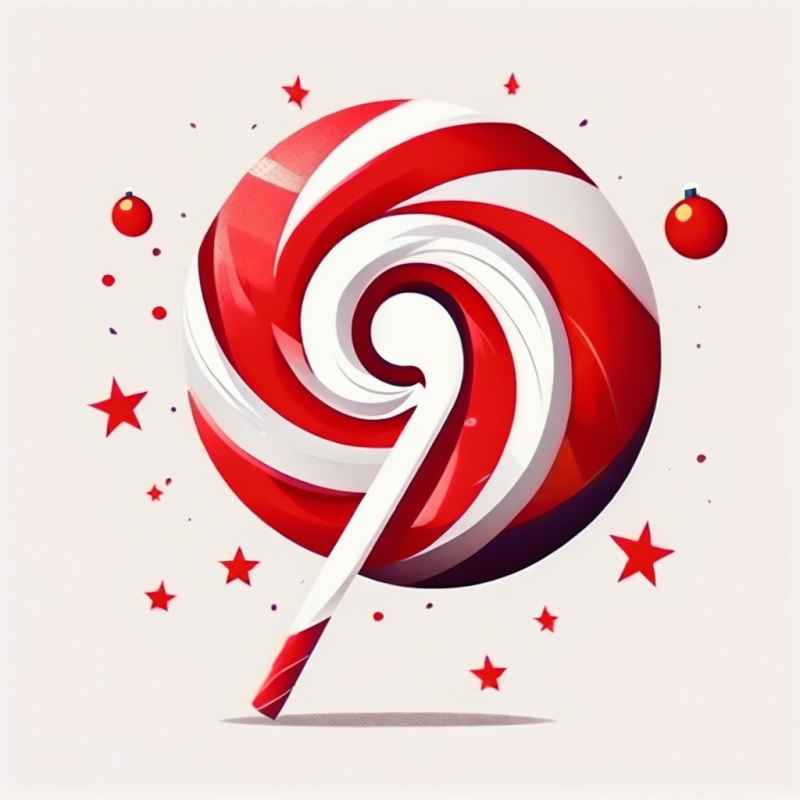 圣诞节拐杖糖元素 17