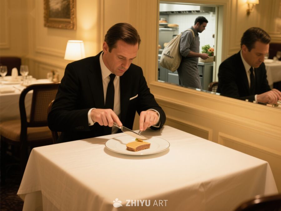 餐厅内男士优雅用餐 7