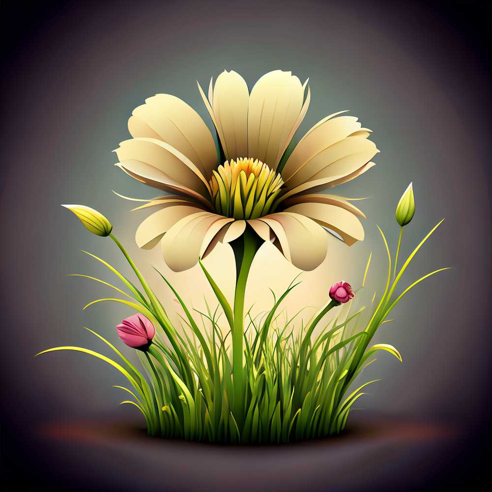 3D小花草