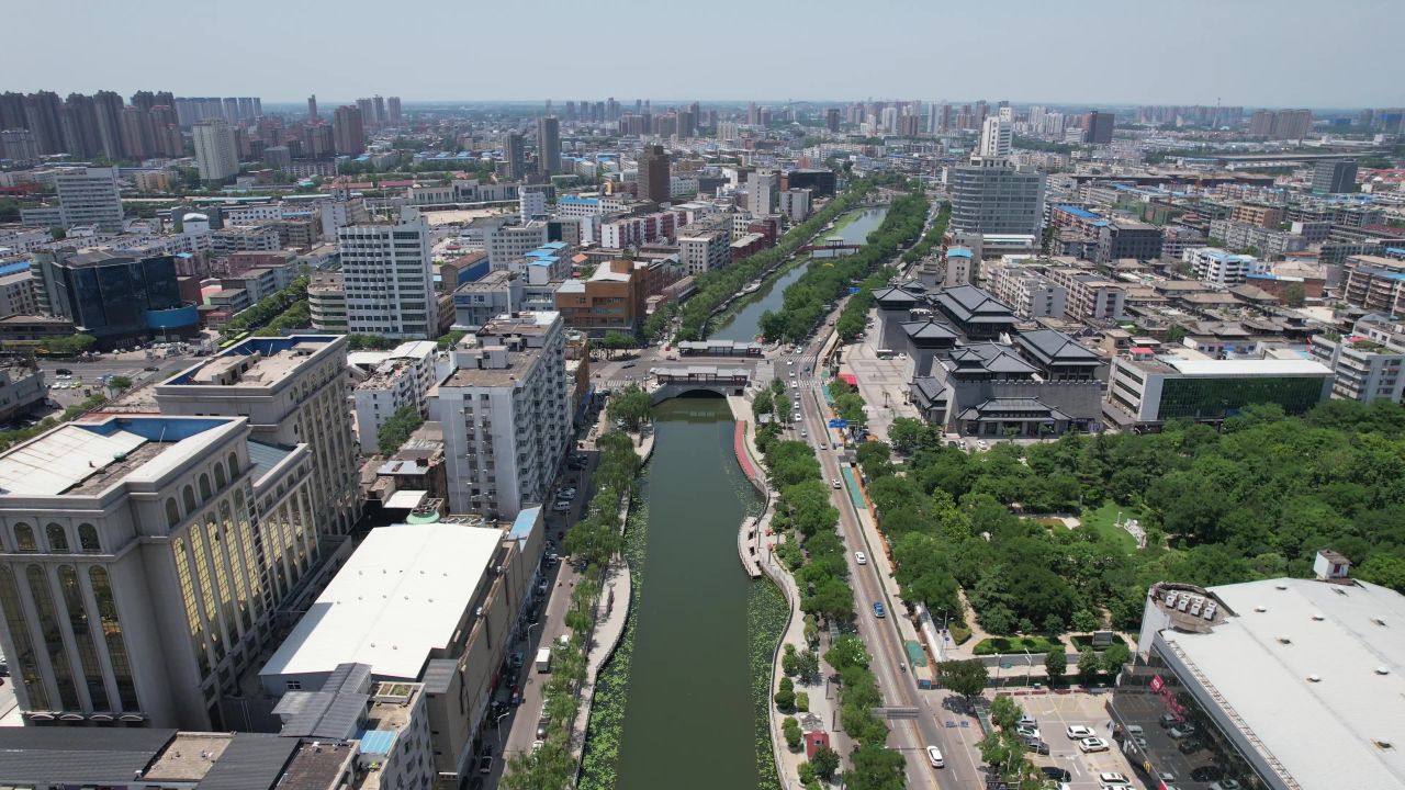 航拍河南许昌曹魏古城