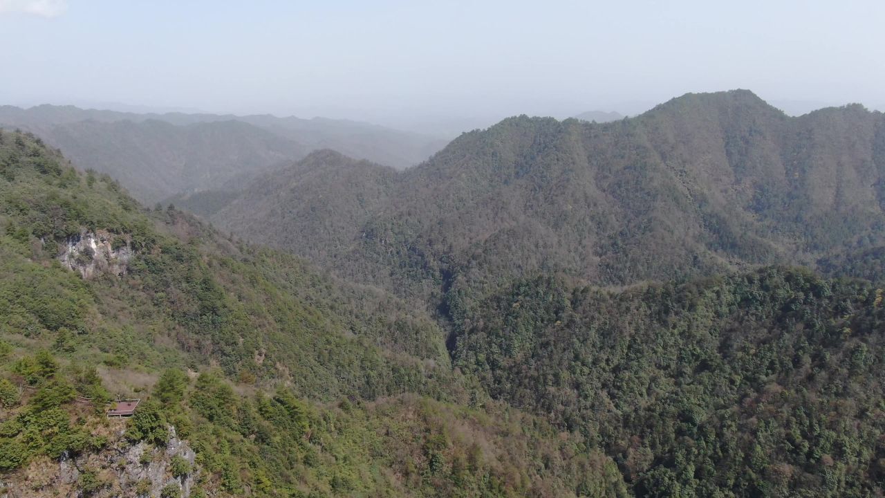 航拍湖南怀化大峡谷4A景区 