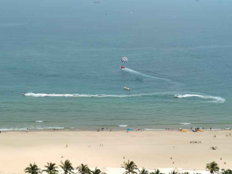 海上活动海边景色