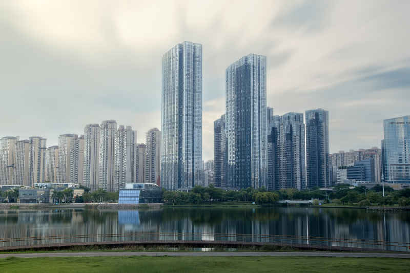 碧湖双子塔
