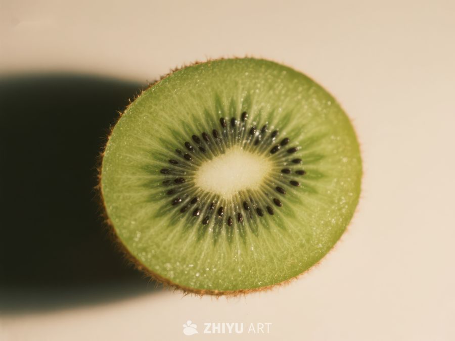 切开的猕猴桃横截面特写 368