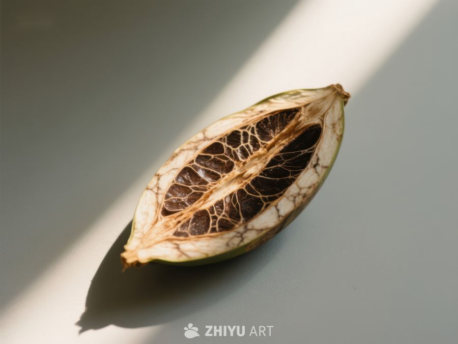 干裂果实内部结构特写 206