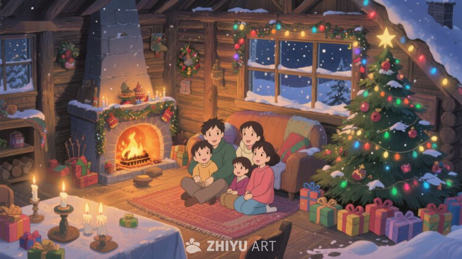 温馨家庭圣诞夜 247