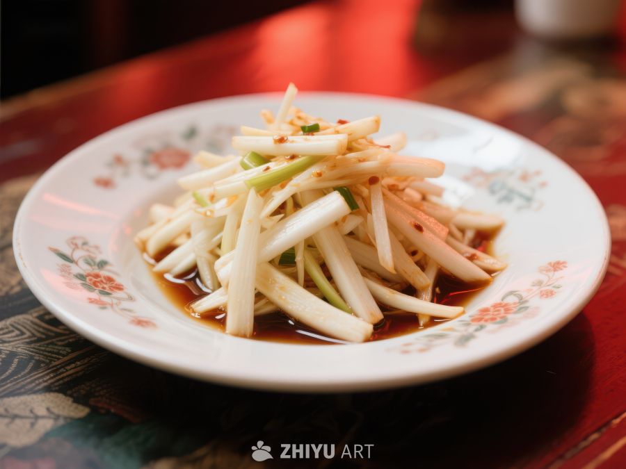 清爽豆芽拌菜，色泽诱人 1216