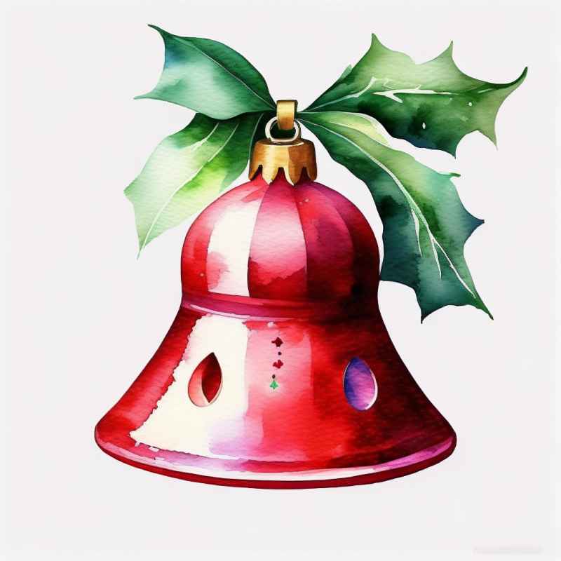 圣诞节铃铛元素插画 17