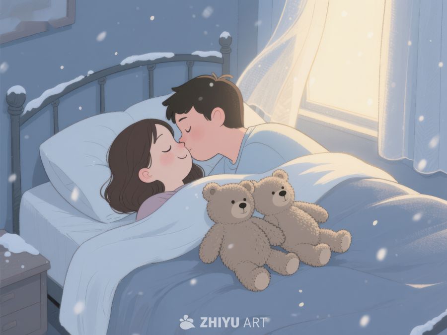 冬夜温馨床头吻 179