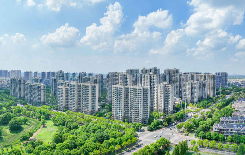 航拍昆山城市风光建筑大景 22