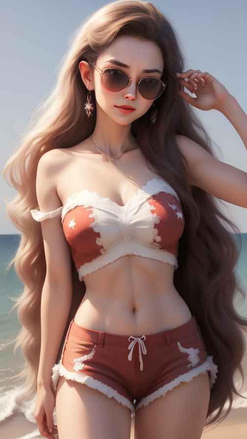 吊带美女