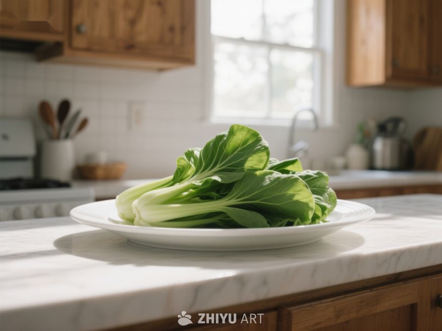 厨房台面上的青菜 101