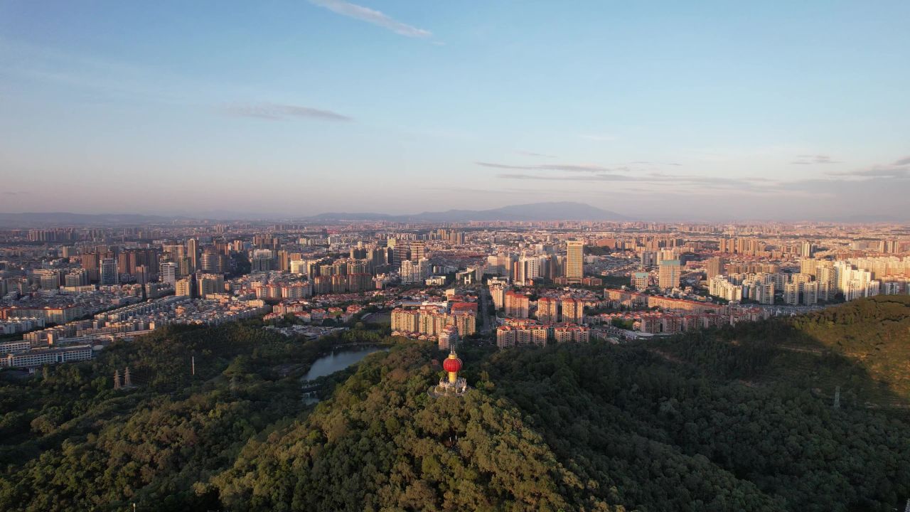 广东东莞红旗公园航拍