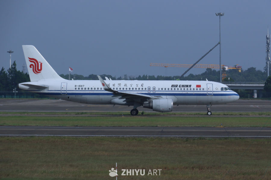 国航A320准备起飞