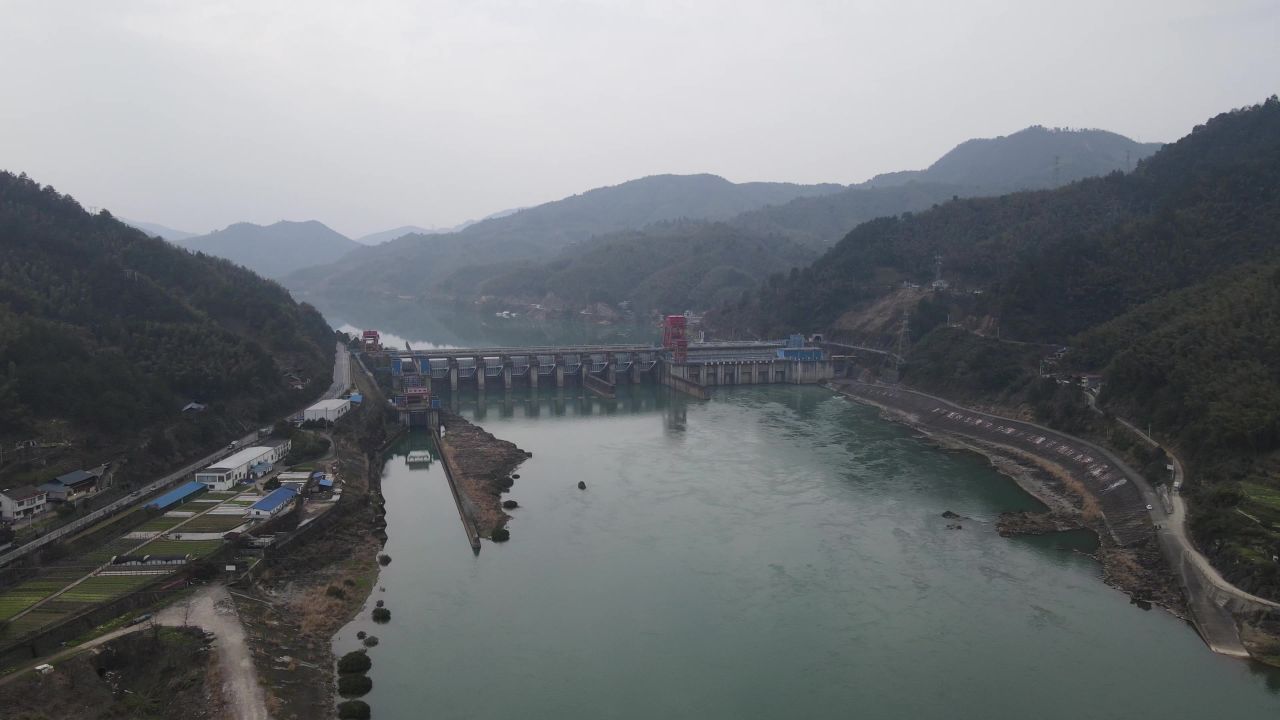 湖南沅江风光航拍 