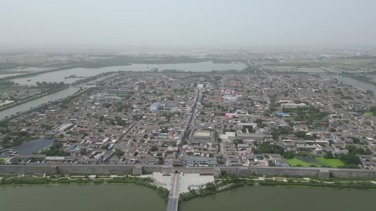 河北邯郸广府古城5A景区航拍