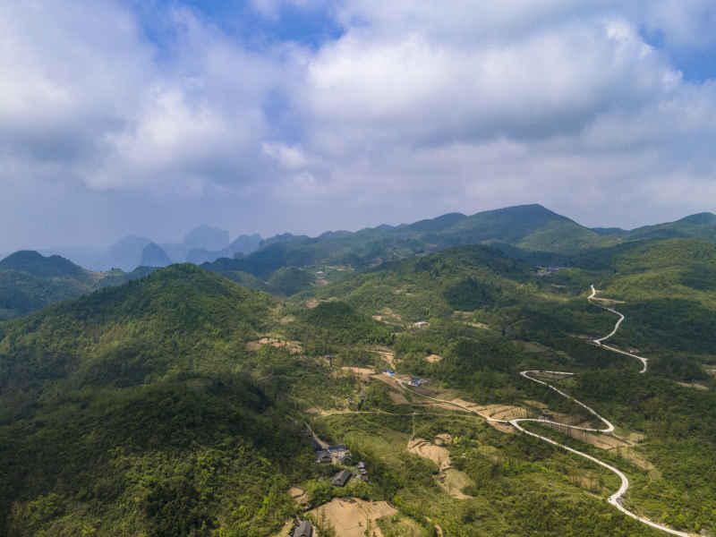 湖南张家界高山山川地貌 