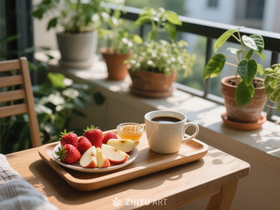 阳台上的早餐时光 743