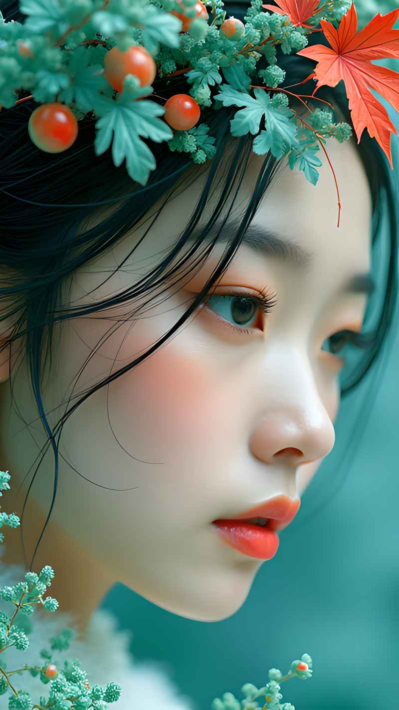 森林系列五颜六色古风艺术美女 68