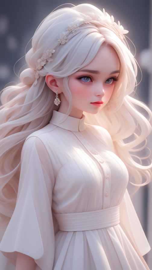 可爱粉色女孩