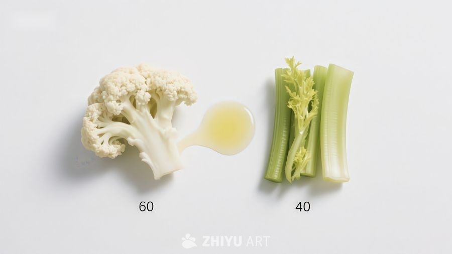 花椰菜与芹菜的营养对比