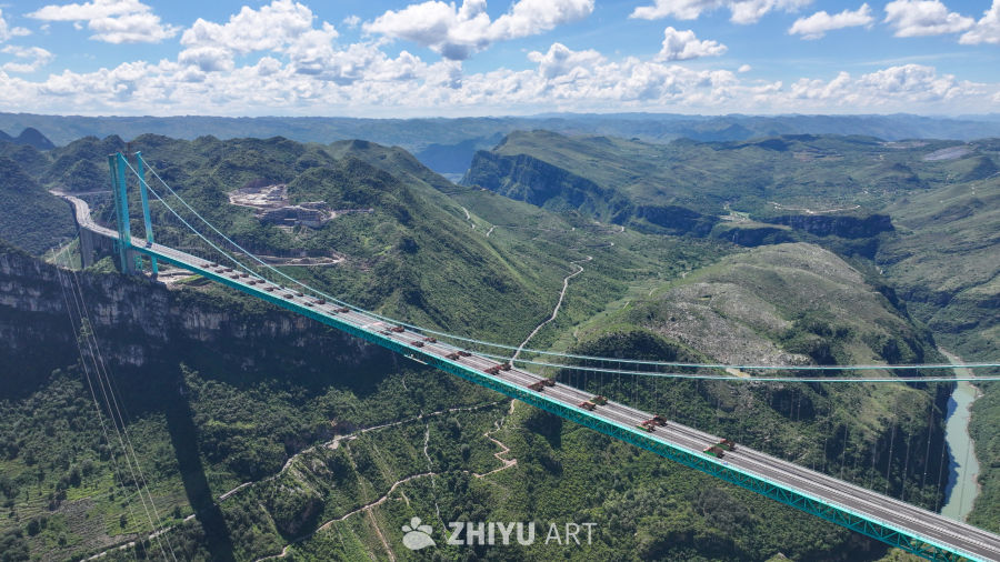 贵州花江峡谷大桥静力荷载试验 20