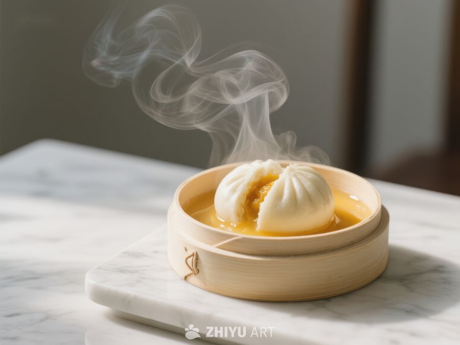 热气腾腾的小笼包 496