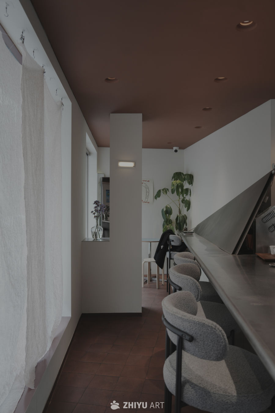 现代简约风格咖啡馆一角