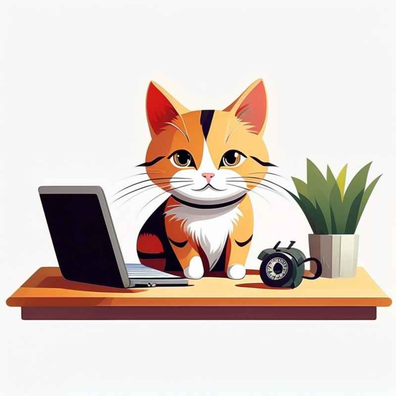 办公室勤劳的猫咪 3