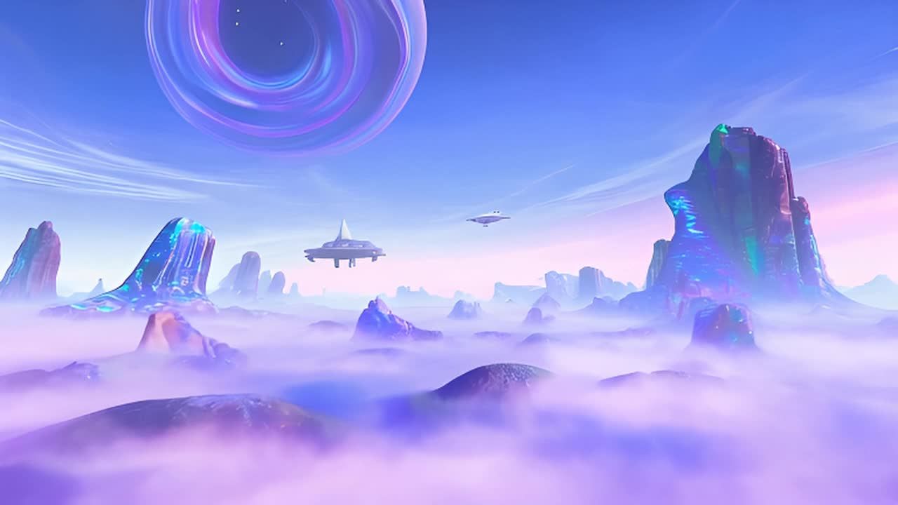 广阔的异星景观，新星星球表面，有起伏的平原被柔和的